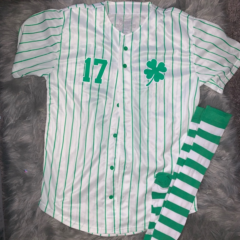 Spencer’s Jersey & Knee High Socks.